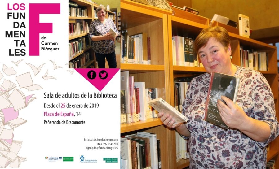 La profesora Carmen Blázquez, protagonista de Los Fundamentales en la Biblioteca de Peñaranda de Bracamonte